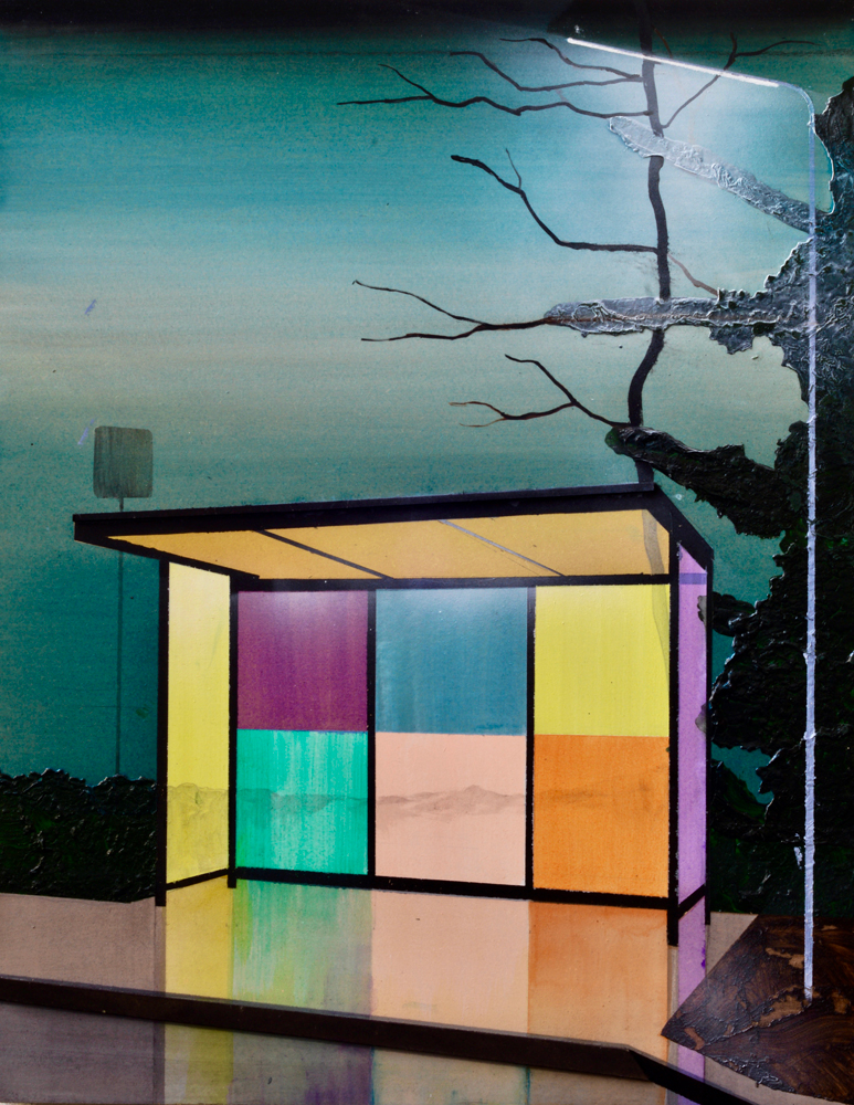Toon Berghahn Bus Stop 82x62cm